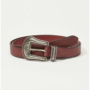 Lucky Brand Maroon Western Belt hombre